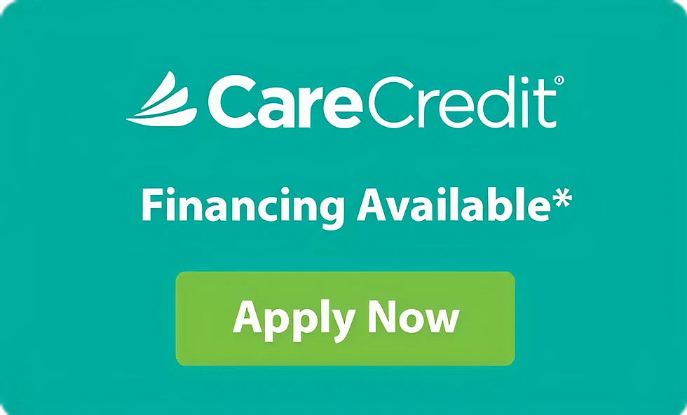 CareCredit financing application button advertisement